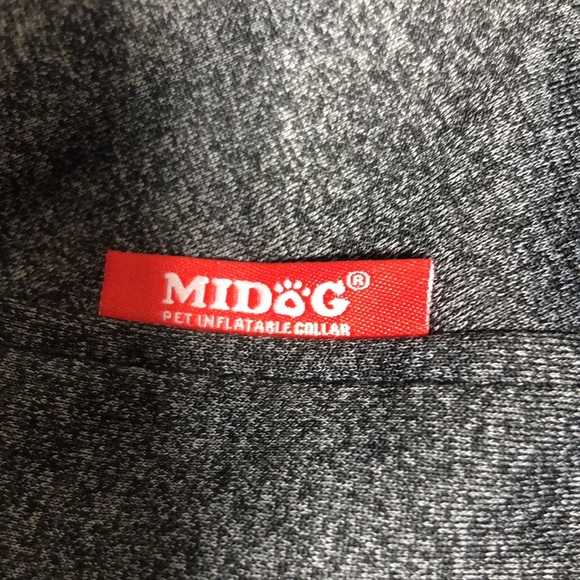 Midog Gray pet inflatable Collar - Picture 2 of 2